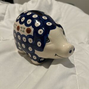 Polish Pottery Piggy Bank